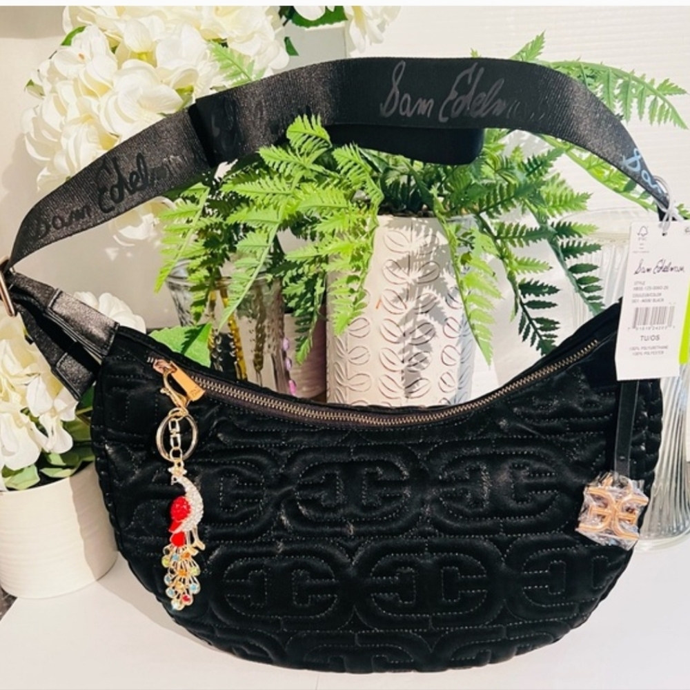 Sam Edelman Black Quilted Women's Bag